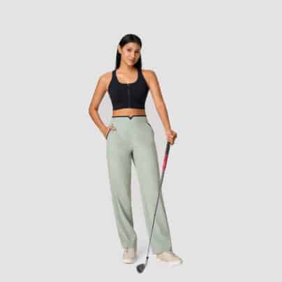 fitfeverapparel Women High Waisted Loose Casual Straight Leg Pants panorama